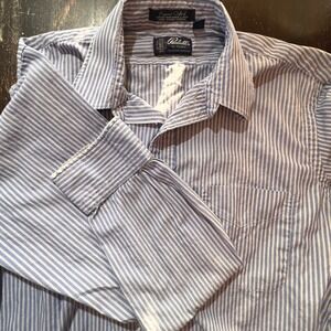 Kenneth Gordon Puchetts Striped‎ Long Sleeve Button Down Dress Shirt